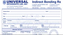 Indirect Bonding Prescription Sheet preview